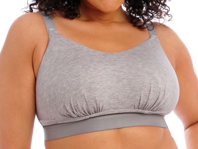 Elomi Downtime Non-Wired Bralette Grey Marl Non-wired, non-padded soft bralette. 70-100, G/H - M/N EL301417-GYL