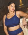 Elomi Downtime Non-Wired Bralette - French Navy-thumb Non-wired, non-padded soft bralette. 70-100, G/H - M/N EL301417-FRY