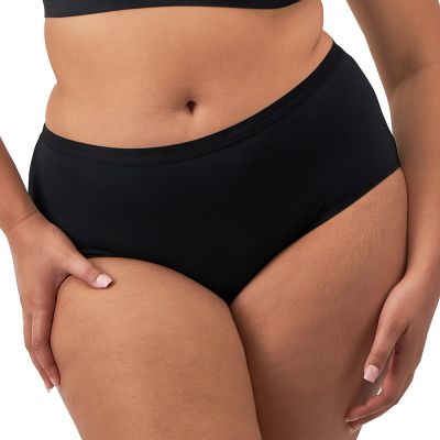 Elomi Downtime Short Black Mid-rise hipster short to match your Downtime bralette. M/40 - 4XL/50 EL301480-BLK