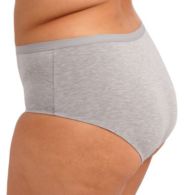 Elomi Downtime Short - Grey Marl Mid-rise hipster short to match your Downtime bralette. M-4XL EL301480-GYL