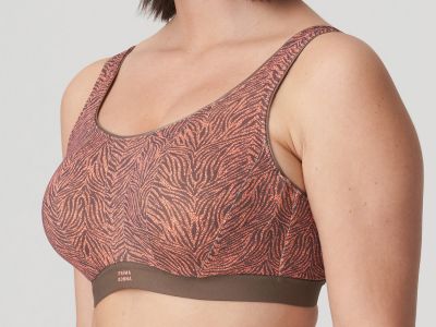 PrimaDonna Dromeas UW Sports Bra Golden Shadow Underwired sports bra with racerback option 70-95, D-H 6000610-GSH