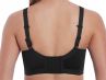 Freya Active Dynamic Non Wired Sports Bra Jet-thumb Non-wired, non-padded soft cup sports bra with racerback J-hook. 65-90, D-M AC4014-JET