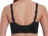 Freya Active Dynamic Non Wired Sports Bra Jet-thumb Non-wired, non-padded soft cup sports bra with racerback J-hook. 65-90, D-M AC4014-JET