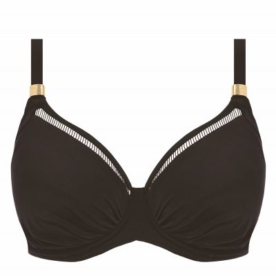 Fantasie East Hampton UW Full Cup Bikini Top - Black Underwired, non-padded full cup bikini top. 70-100, D-M FS502801-BLK