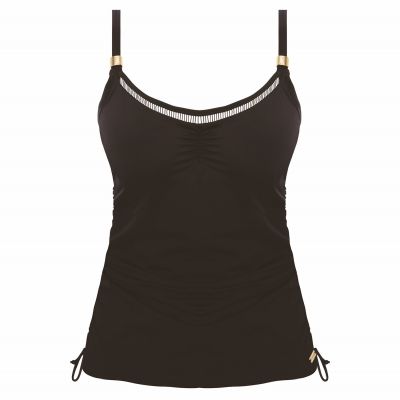 Fantasie East Hampton UW Adj. Side Tankini - Black Tankini with concealed underwiring. 70-90, D-K FS502851-BLK