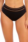 Fantasie East Hampton High Waist Bikini Brief - Black-thumb High Waist bikini brief with ladder detail at front. S-2XL FS502878-BLK
