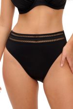 East Hampton High Waist Bikini Brief - Black