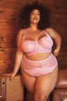 Playful Promises Eddie Crossover Bra Pink-thumb Underwired non-padded balcony bra 65-100, D-K PP-3144P