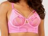  Eddie Crossover Bra Pink-thumb Underwired non-padded balcony bra 65-100, D-K PP-3144P