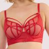 Playful Promises Eddie Crossover UW Balconette Bra - Ruby Red-thumb Underwired non-padded balconette bra. 70-95 D-K PP-3144-RR