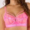 Playful Promises Eddie Crossover UW Bra Neon Pink-thumb Underwired non-padded balcony bra. 70-105 D-K PP-3144-NP