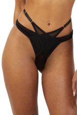 Eddie Crossover Thong Black