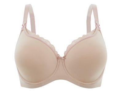 Panache Eleanor Wired Spacer Nursing Bra Latte Underwired, spacer foam nursing bra with drop cups  60-85, E-H 9081