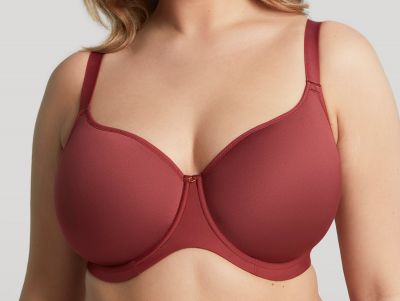 Sculptresse by Panache Elegance UW Moulded Spacer Bra Mineral Red Underwired, moulded spacer bra 75-100, D-HH 10401-MIN