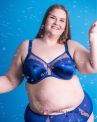 Elomi Cate Allure Full Brief Lapis Blue-thumb Full Brief for great coverage. M/40-4XL/50 EL302451-LAS
