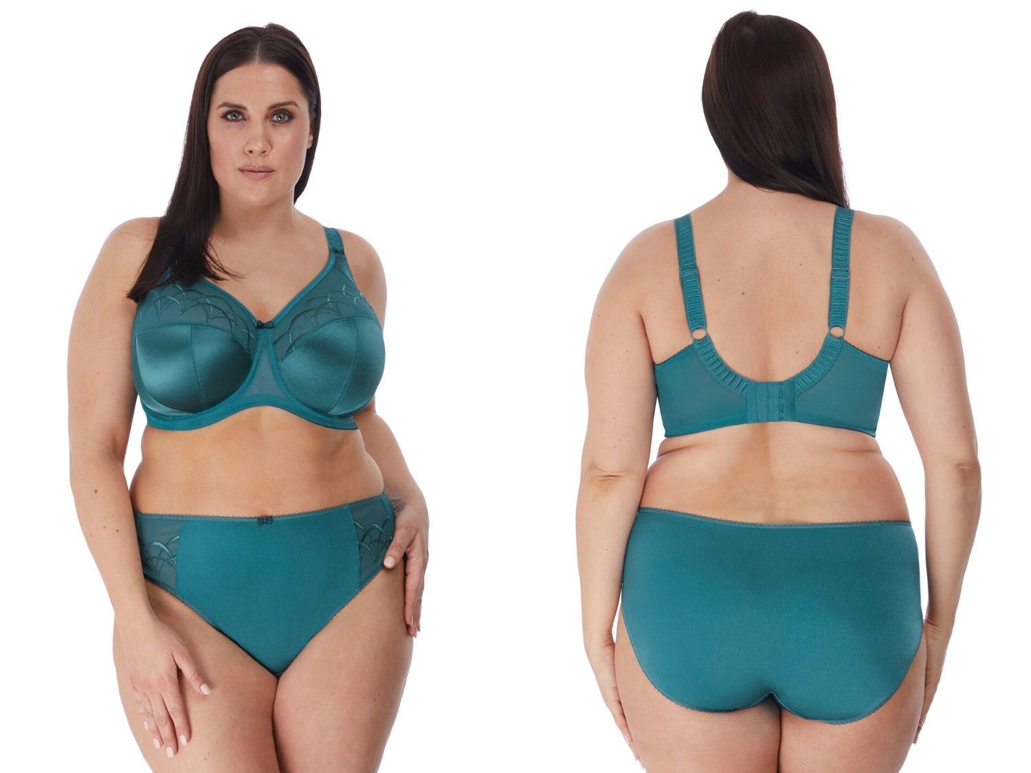 Elomi Cate UW Full Cup Bra Teal Lumingerie bras and underwear for big