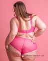 Elomi Charley High Leg Brief Pink-thumb Normal high waist, high cut legs. S/38 - 4XL/50 EL4386-PIK