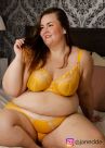 Elomi Matilda UW Plunge Bra Yellow Daisy-thumb Underwired, full cup plunge bra 70-100, E-O EL8900-DSY