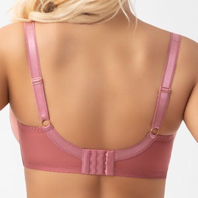Gorsenia Elora UW Soft Bra - Pink Summer Underwired, non-padded bra mesh bra with floral embroidery. 65-95, D-M G028
