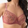 Gorsenia Elora UW Soft Bra - Pink Summer-thumb Underwired, non-padded bra mesh bra with floral embroidery. 65-95, D-M G028