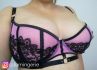 Playful Promises Emelda Ring Detail Satin & Lace Bra Pink-thumb Underwired non-padded balcony bra 65-100, D-H PP-4045P