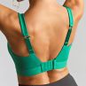 Panache Sport 5022 Endurance UW Non-Padded Sports Bra Green-thumb Underwired, non-padded sports bra with racer back option. 60-90, D-M 5022-GRN