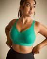 Panache Sport 5022 Endurance UW Non-Padded Sports Bra Green-thumb Underwired, non-padded sports bra with racer back option. 60-90, D-M 5022-GRN
