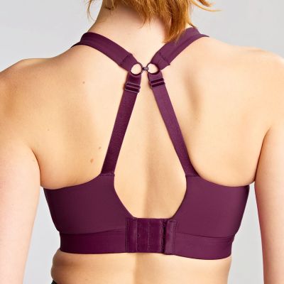 Panache Sport 5022B Endurance UW Non-Padded Sports Bra Berry Underwired, non-padded sports bra with racer back option. 60-90, D-M 5022B-BER