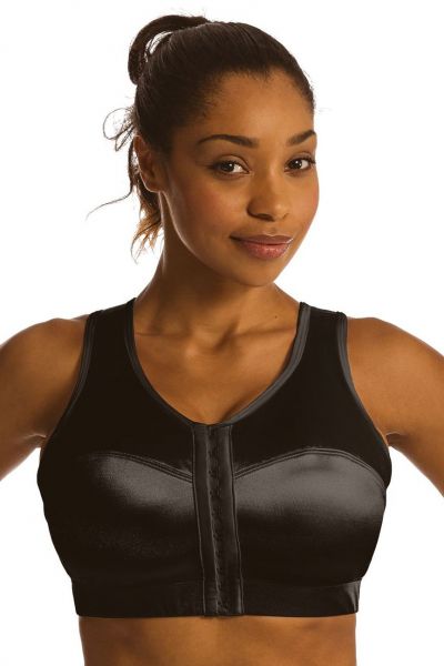 Enell Enell Sports Bra Black Non-wired sports bra with front closure 00-8 NL-100-010