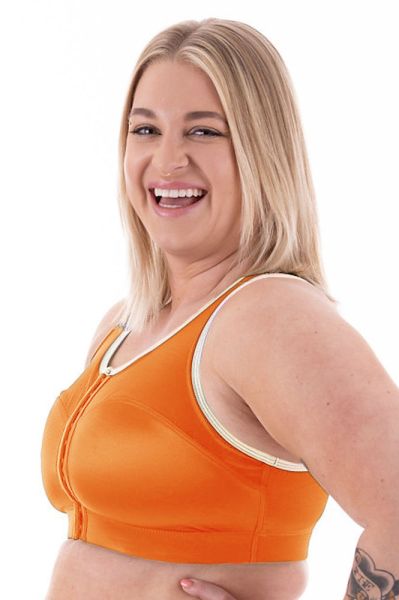 Enell Enell High Impact Sports Bra Pumpkin Spice Non-wired sports bra with front closure. 00-8 NL-100-800/PUS