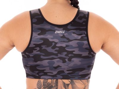 Enell Enell Sports Bra Black Camo Non-wired sports bra with front closure 00-8 NL-100-012-SS23