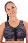 Enell Enell Sports Bra Black Camo-thumb Non-wired sports bra with front closure 00-8 NL-100-012-SS23