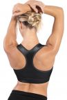 Enell Enell Racer Back Sports Bra Black-thumb Non-wired sports bra with front closure 00-8 NL-102-010