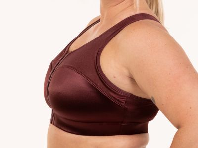 Enell Enell Sports Bra Burgundy Non-wired sports bra with front closure 00-8 NL-100-602