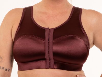 Enell Enell Sports Bra Burgundy Non-wired sports bra with front closure 00-8 NL-100-602