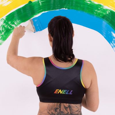 Enell Enell Sports Bra Pride Non-wired sports bra with front closure 00-8 NL-100-011-SS22