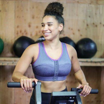 Enell Enell Sports Bra Purple Reign Non-wired sports bra with front closure 00-8 NL-100-521-AW21