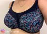 Elomi Energise UW NP Sports Bra Navy Geo-thumb Underwired non-padded sports bra 75-100, D-O EL8042-NAO