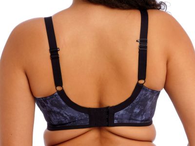 Elomi Energise UW Sports Bra Stormy Haze Underwired non-padded sports bra 70-100, D-O EL8042-SRM