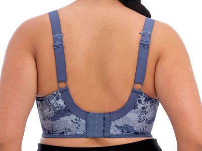 Elomi Energise UW Sports Bra Vintage Denim Underwired non-padded sports bra 70-100, D-O EL8042-VTD