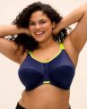 Elomi Energise UW NP Sports Bra - Navy-thumb Underwired non-padded sports bra. 70-100, D-O EL8041-NAVY