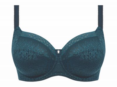 Fantasie Envisage Soft Side Support Bra Deep Ocean Underwired, unpadded side support bra 65-90, D-L FL6911-DON