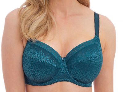 Fantasie Envisage Soft Side Support Bra Deep Ocean Underwired, unpadded side support bra 65-90, D-L FL6911-DON