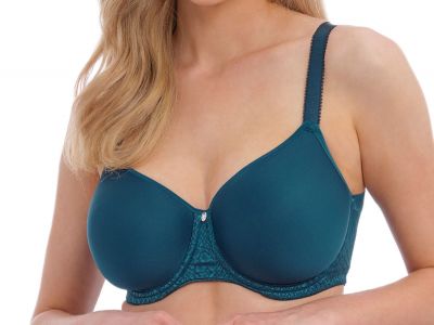 Fantasie Envisage UW Spacer Bra Deep Ocean Full cup, smooth, moulded, unpadded bra with underwires 65-90, D-K FL6912-DON