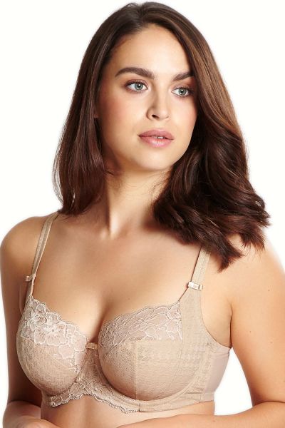 Panache Envy Full Cup Bra Chai Underwired non-padded balconette bra 65-85 D-K 7285