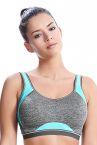 Freya Active Epic Crop Top Sports Bra Carbon-thumb Underwired padded sports bra with convertible straps 65-90, D-K AA4004-CON