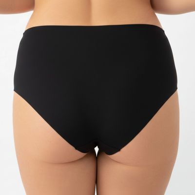 Gorsenia Erato Briefs - Black Midi briefs with medium high waist. M/38 - 4XL/48 K963