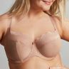 Sculptresse by Panache Esme UW Balcony Bra Mocha Animal-thumb Underwired, non-padded balcony with stretch top cup. 75-105, E-M 10921-MOA