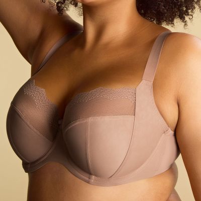 Sculptresse by Panache Esme UW Balcony Bra Mocha Animal Underwired, non-padded balcony with stretch top cup. 75-105, E-M 10921-MOA