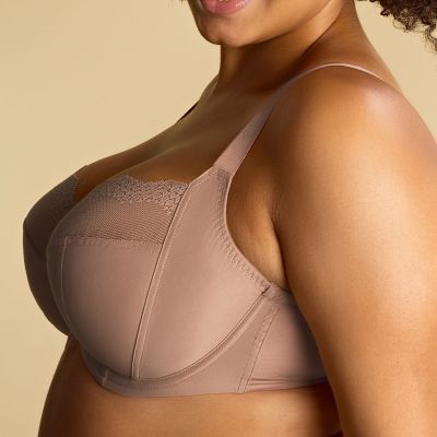 Sculptresse by Panache Esme UW Balcony Bra Mocha Animal Underwired, non-padded balcony with stretch top cup. 75-105, E-M 10921-MOA